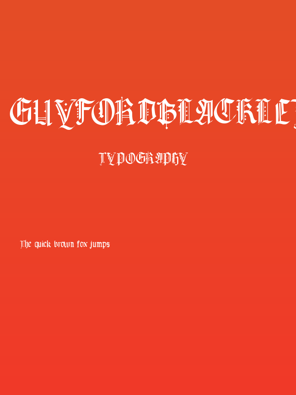 GuyfordBlackletter Poster