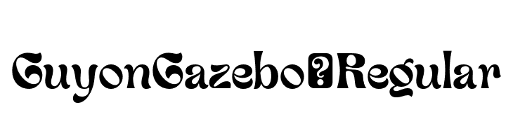 GuyonGazebo-Regular  Descarca Fonturi Gratis