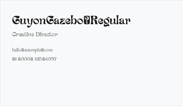 GuyonGazebo-Regular Business Card