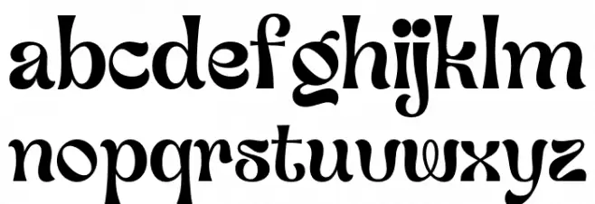 GuyonGazebo-Regular Font Litere mici