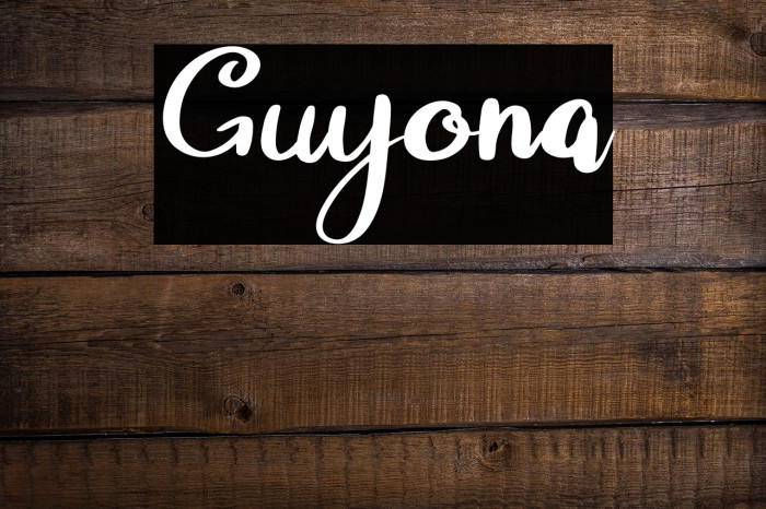 Guyona Font examples