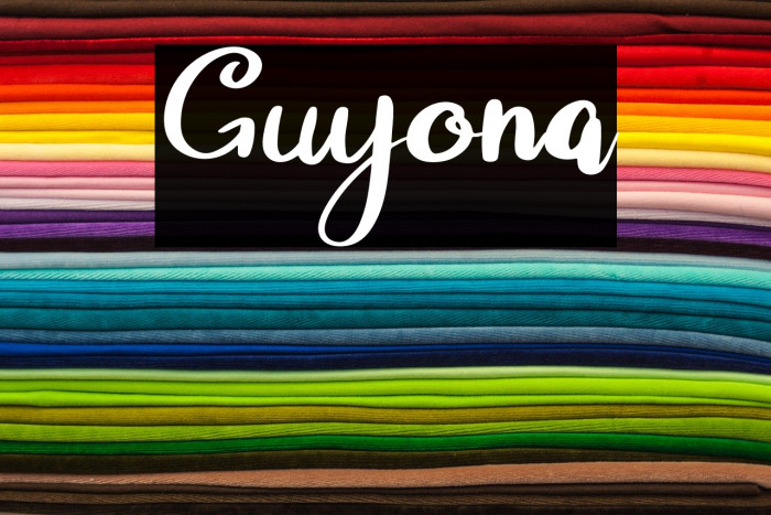 Guyona Font examples