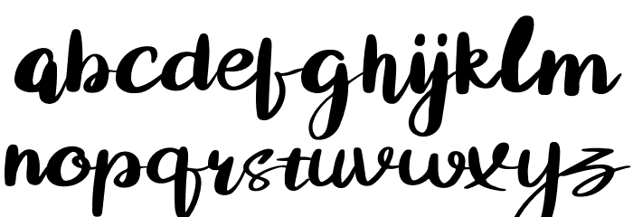 Guyona Font LOWERCASE