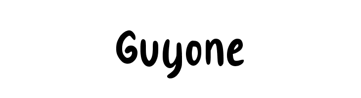 Guyone  नि: शुल्क फ़ॉन्ट्स डाउनलोड