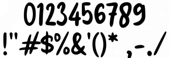 Guyone Font OTHER CHARS