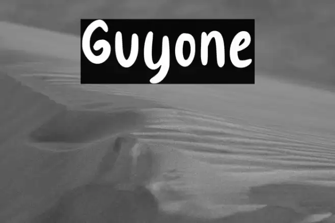 Guyone Font examples