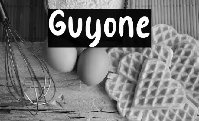 Guyone Font examples