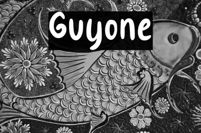 Guyone Font examples