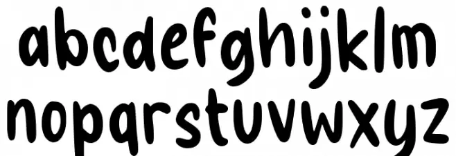 Guyone फ़ॉन्ट लोअरकेस