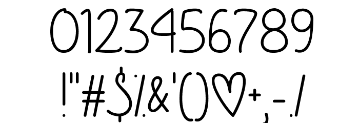 Guys My Age Font OTHER CHARS