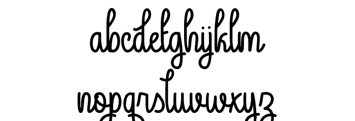 Guys My Age Font LOWERCASE