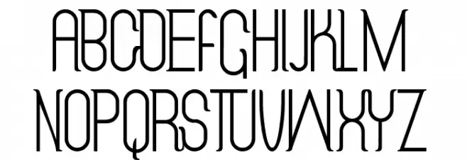 guenue Шрифта ВЕРХНИЙ