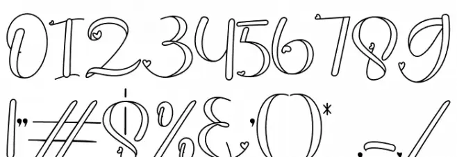 guidelovely Font OTHER CHARS