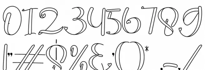 guidelovely Font OTHER CHARS