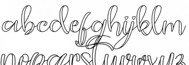 guidelovely Schriftart Kleinbuchstaben