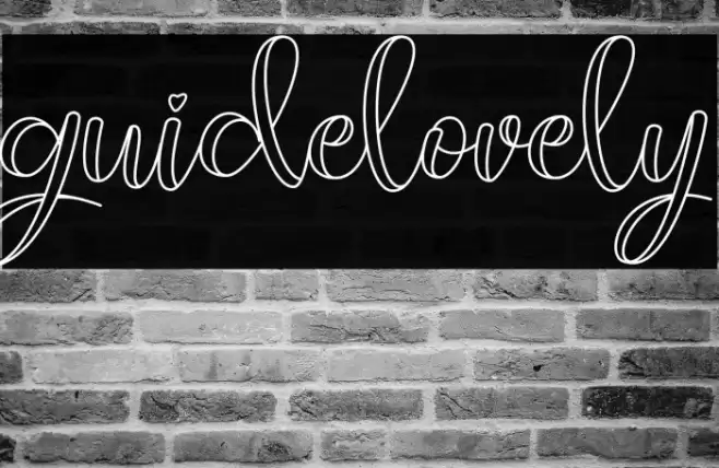 guidelovely Font examples