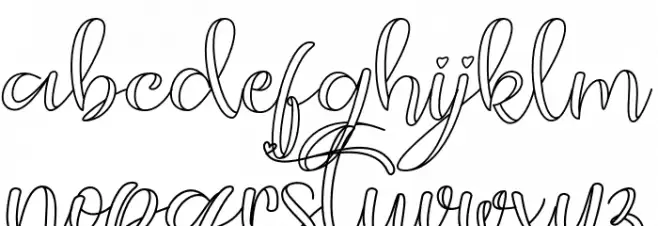 guidelovely Caratteri MINUSCOLO