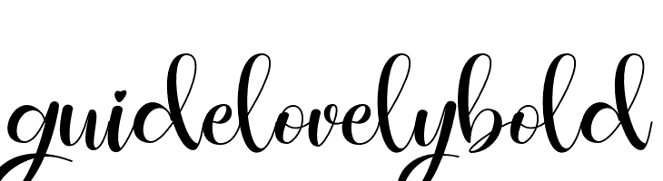 guidelovelybold  नि: शुल्क फ़ॉन्ट्स डाउनलोड