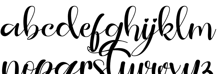 guidelovelybold Font LOWERCASE