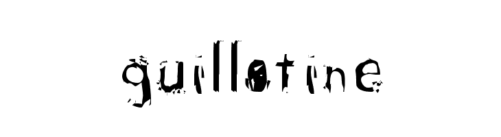 guillotine Font