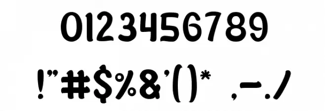 guitar on stage Font OTHER CHARS