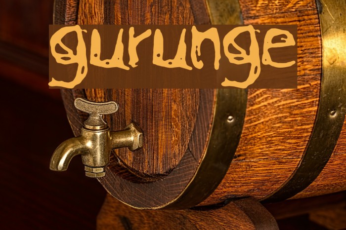 gurunge Font examples