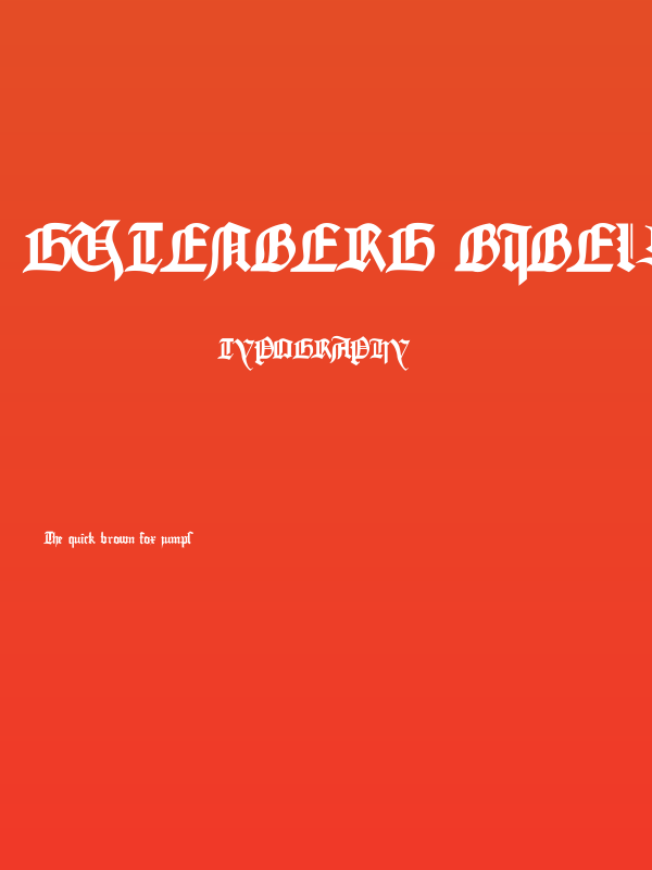 gutenberg bibelschrift Poster