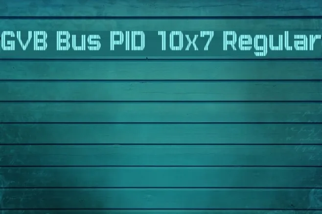GVB Bus PID 10x7 Regular Example 1