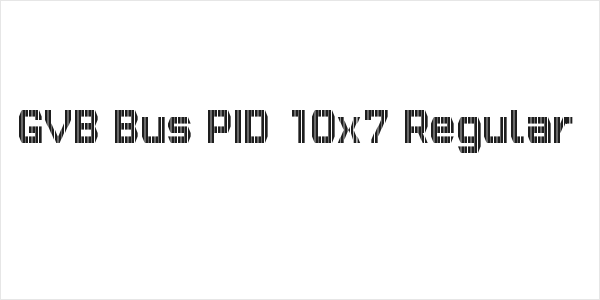 GVB Bus PID 10x7 Regular Logo