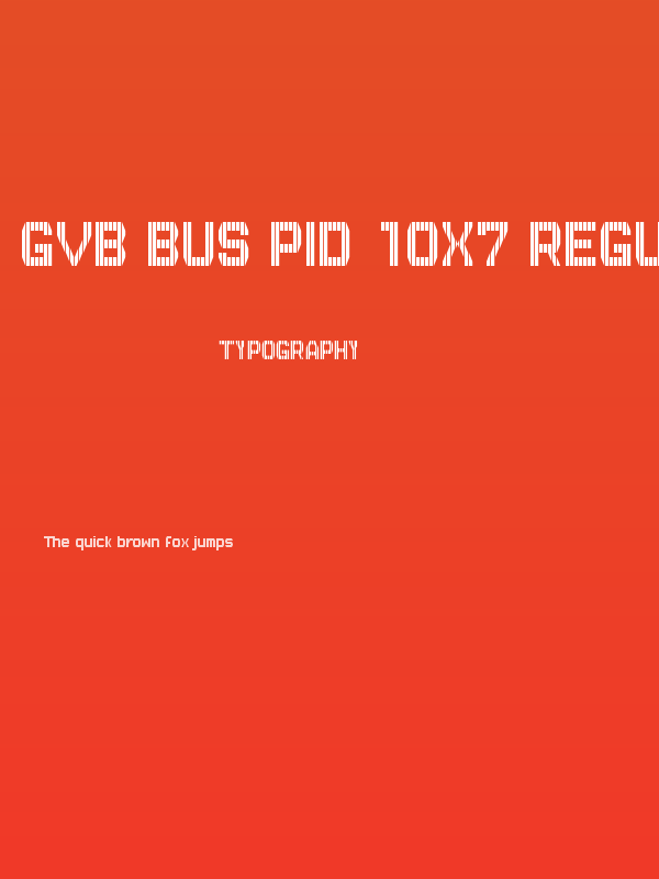 GVB Bus PID 10x7 Regular Poster