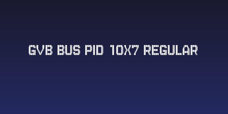 GVB Bus PID 10x7 Regular Social Header