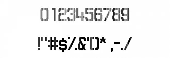 GVB Bus PID 13x8 Regular フォント その他の文字