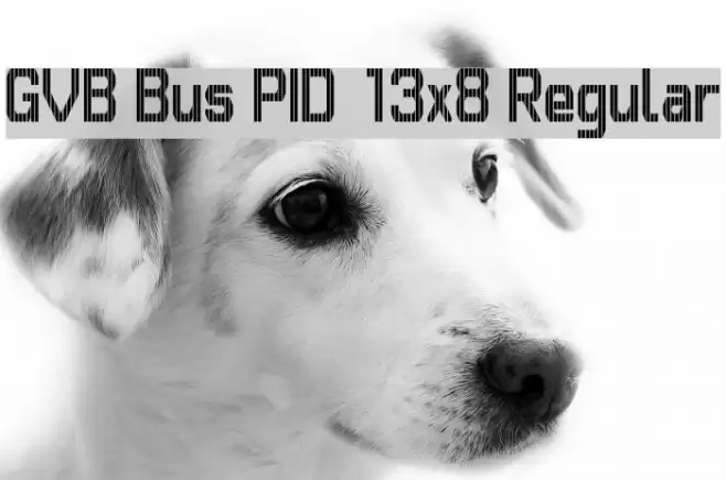 GVB Bus PID 13x8 Regular フォント examples