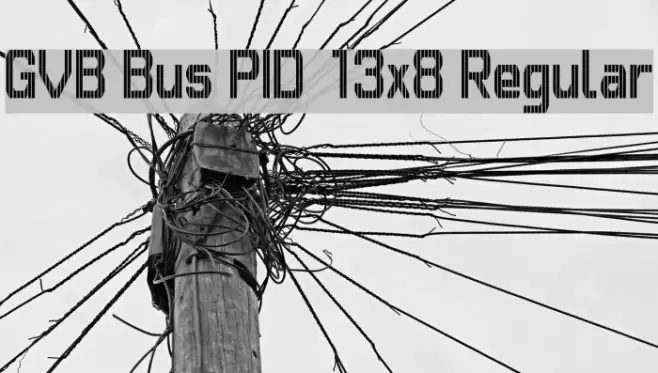 GVB Bus PID 13x8 Regular フォント examples