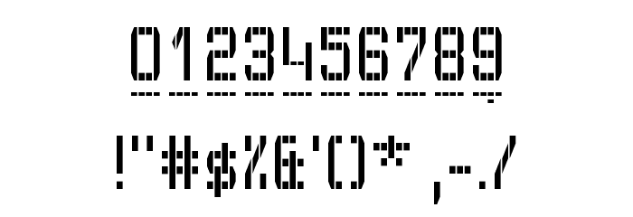 GVB Bus Pid Regular Font OTHER CHARS