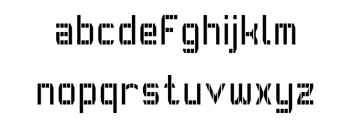 GVB Bus Pid Regular Font LOWERCASE