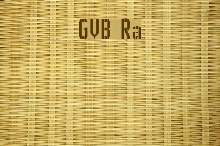 GVB metro pid Regular Font examples