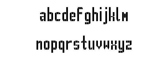 GVB metro pid Regular Font LOWERCASE
