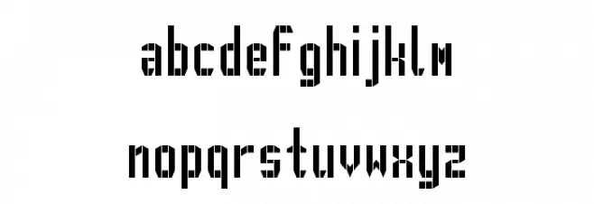 GVB metro pid Regular フォント 小文字