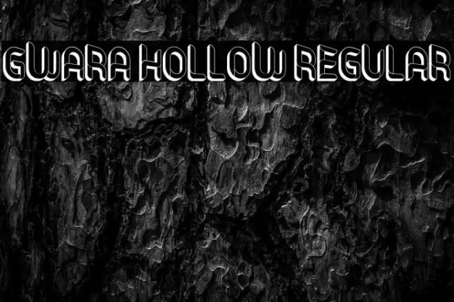 Gwara Hollow Regular Font examples