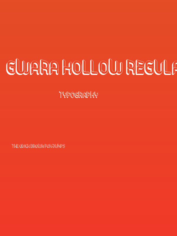 Gwara Hollow Regular Poster