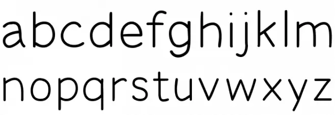 Gwendolen خط أحرف صغيرة