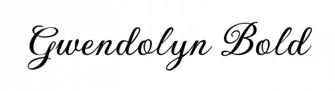 Gwendolyn Bold Caratteri