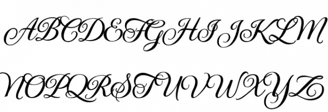 Gwendolyn Bold Caratteri MAIUSCOLE