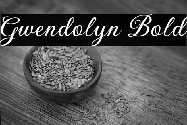 Gwendolyn Bold Caratteri examples