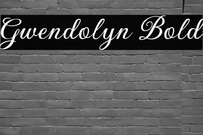 Gwendolyn Bold Caratteri examples