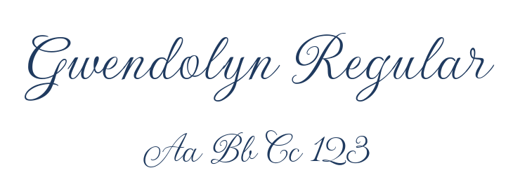 Gwendolyn Regular Font Preview