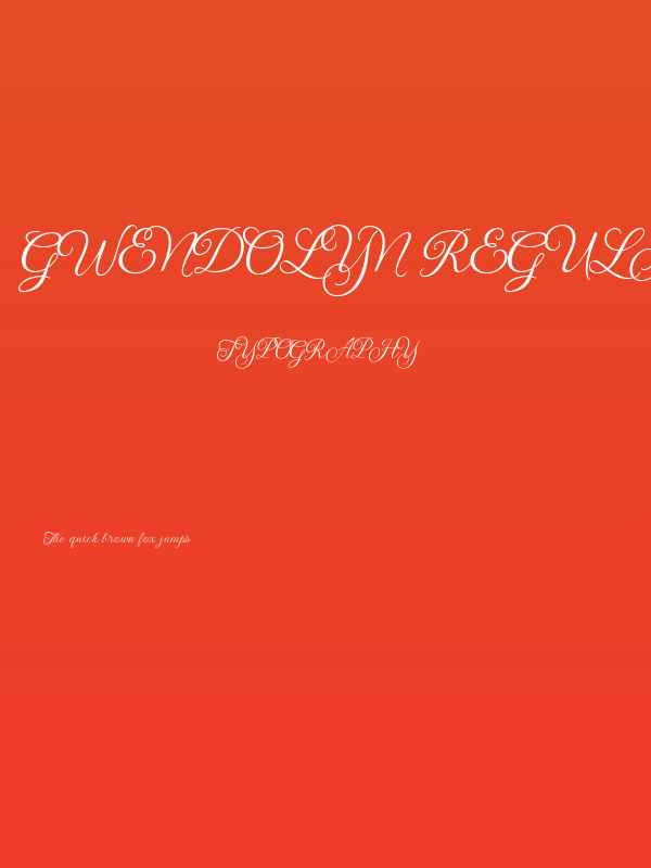 Gwendolyn Regular Poster