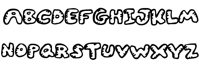 Gwibble Font LOWERCASE