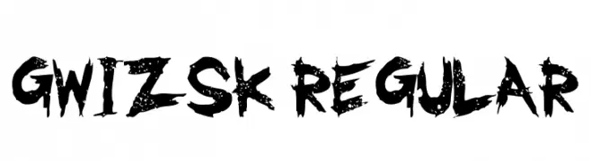 GwizsK Regular  Скачать бесплатные шрифты